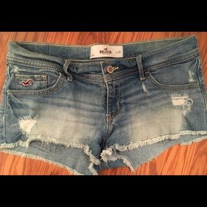 Distressed Hollister Denim Shorts